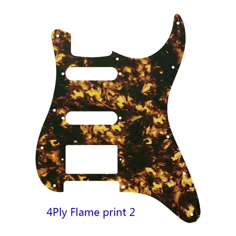Xin Yue Quality Electric Guitar Parts For USA Mexico Fd Strat 11 Holes HSS PAF Humbucker Guitar Pickguard Plate No Volume Hole enlarge