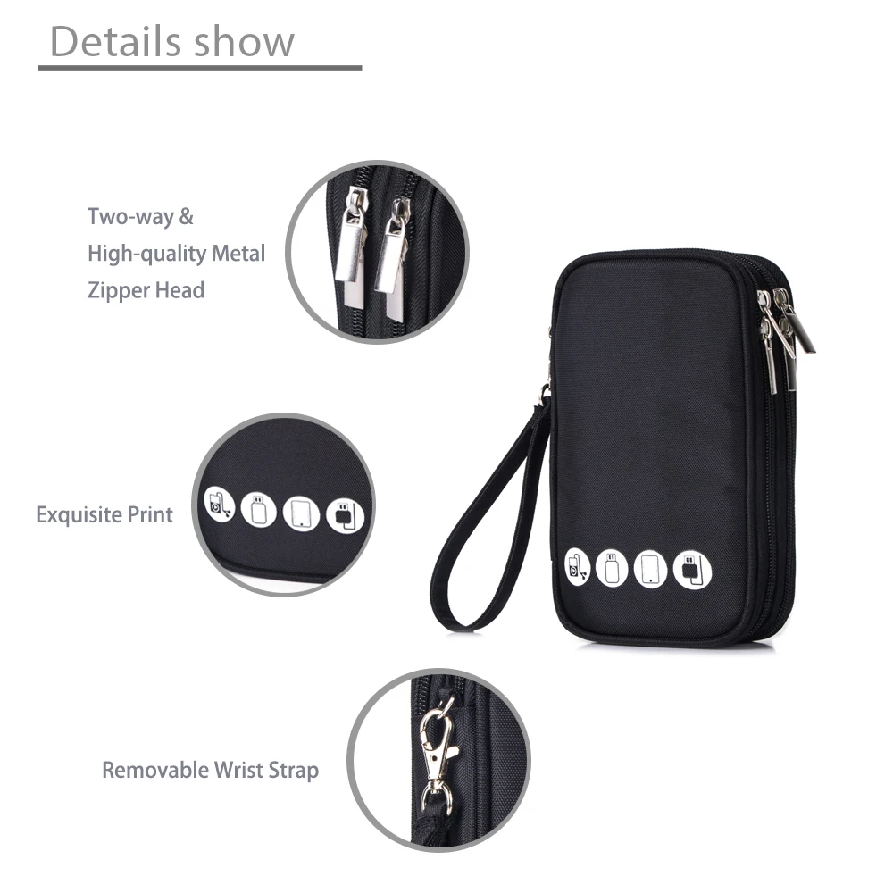 Сумка Органайзер для электронных гаджетов чехол usb кабеля и гарнитуры аксессуары