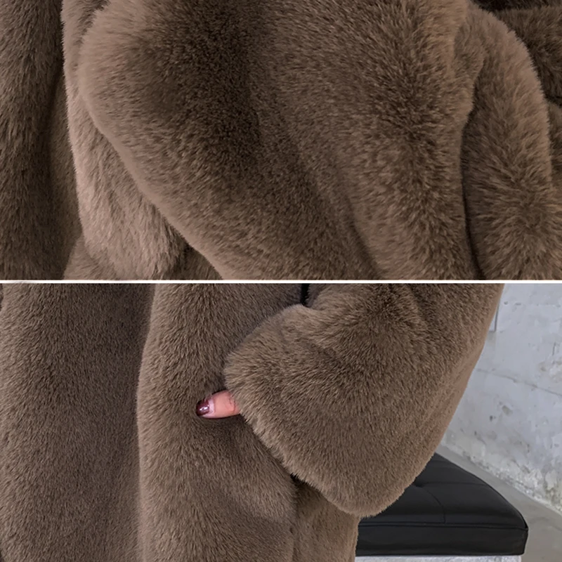 Новинка 2019 стильная норковая Меховая куртка женская одежда пальто с