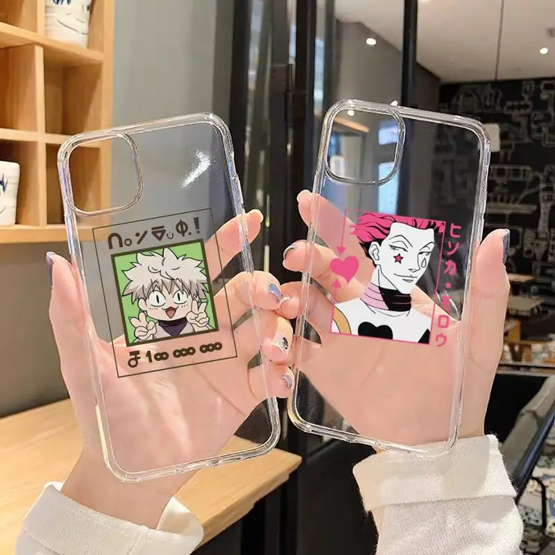 

hunter x hunter anime cartoon Phone Case Transparent for iPhone 6 7 8 11 12 s mini pro X XS XR MAX Plus SE cover funda