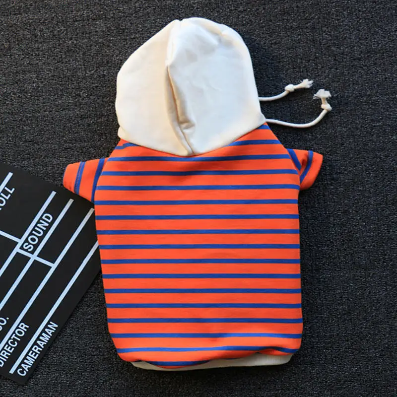 

Dog Clothes Pet Clothing Dog Casual Clothes Pup Teddy Fardou Small Dog Stripe Color Contrast Sweater Sweater Keep Warm Puppy