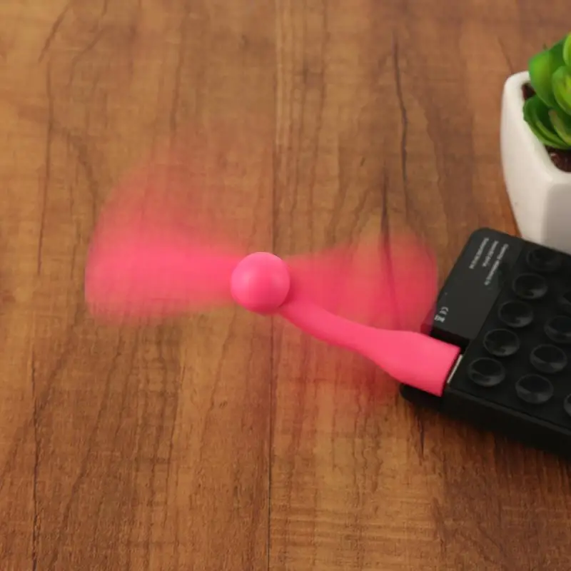 Милый портативный гибкий мини USB вентилятор съемные устройства низкая мощность