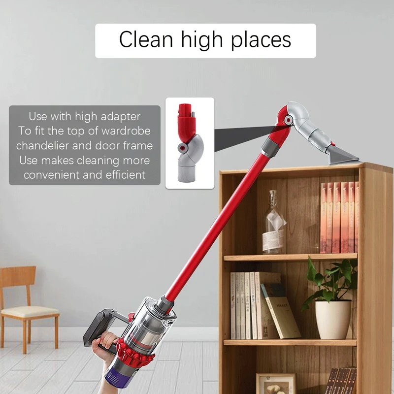 

Hot for Dyson V7 V8 V10 V11 Vacuums(Extension Hose+Mattress Tool+Stiff Brush) & Top/Bottom Adapter Soft Brush Head