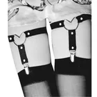 Женская красивая сексуальная подвязка в стиле панк с готическим сердцем, эластичный пояс для чулок, аксессуар для одежды, весенне-летние подтяжки #