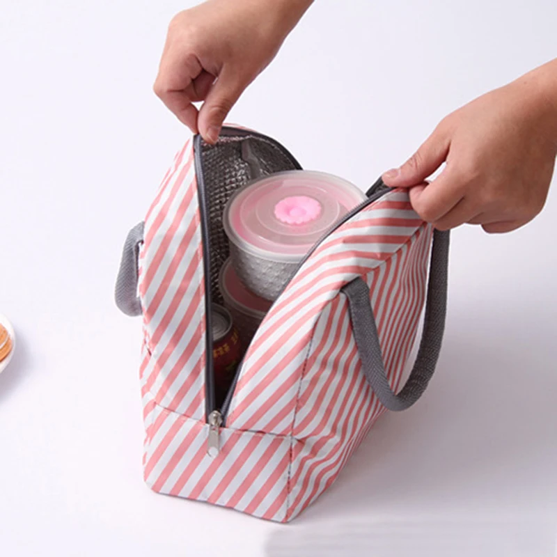 Lunch Bag Handle Insulation cooler bag for Women kid Box picnic travel Portable Food Storage Breakfast Thermal | Багаж и сумки