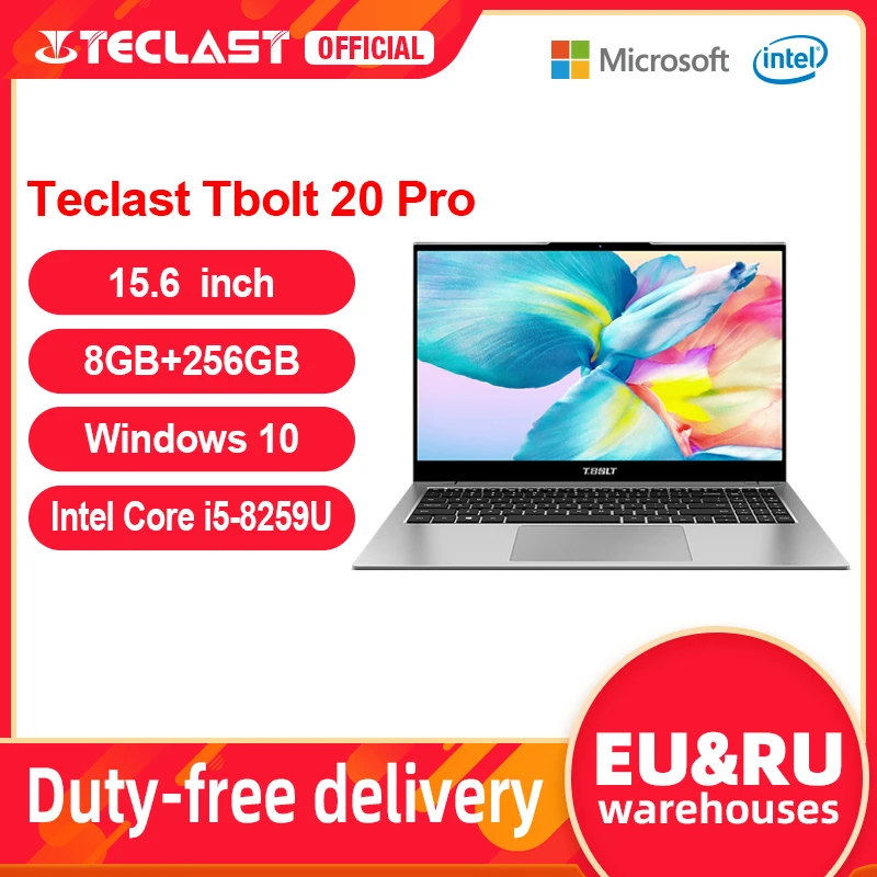 Teclast Tbolt 20 Pro ноутбук с 15 6-дюймовым дисплеем ОЗУ 8 Гб ПЗУ 6 ГБ Windows 10 | Компьютеры и