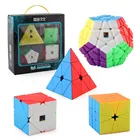 4 шт. набор скоростных кубиков, набор пирамиды SQ1 Megaminx, Набор пазлов WCA, официальный конкурс, магические скоростные кубики, пазлы, игрушки для детей