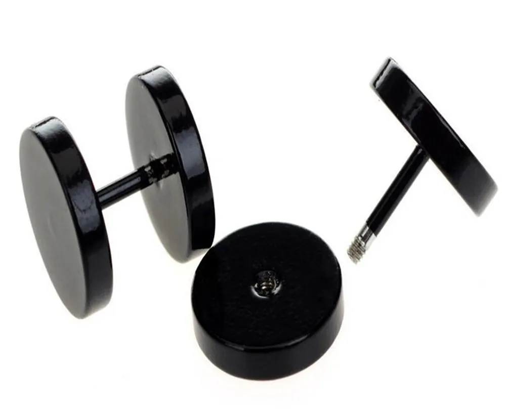 SexeMara 2 шт. золотистые черные из нержавеющей стали обманщик искусственные ушные