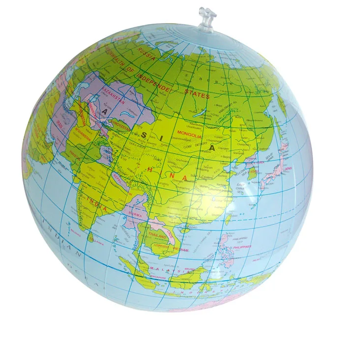 

Новые 40 см надувная крупного плана мир земной шар карта мяч Развивающие планета земной шар океан Детские Обучающие географическая игрушка ...
