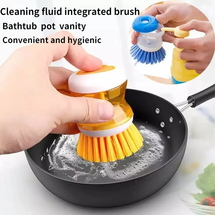 

Kitchen Cleaning Brush Pot Bathtub Brush Can Add Cleaning Fluid Household Decontamination Brush Cleaning and Descaling Brush