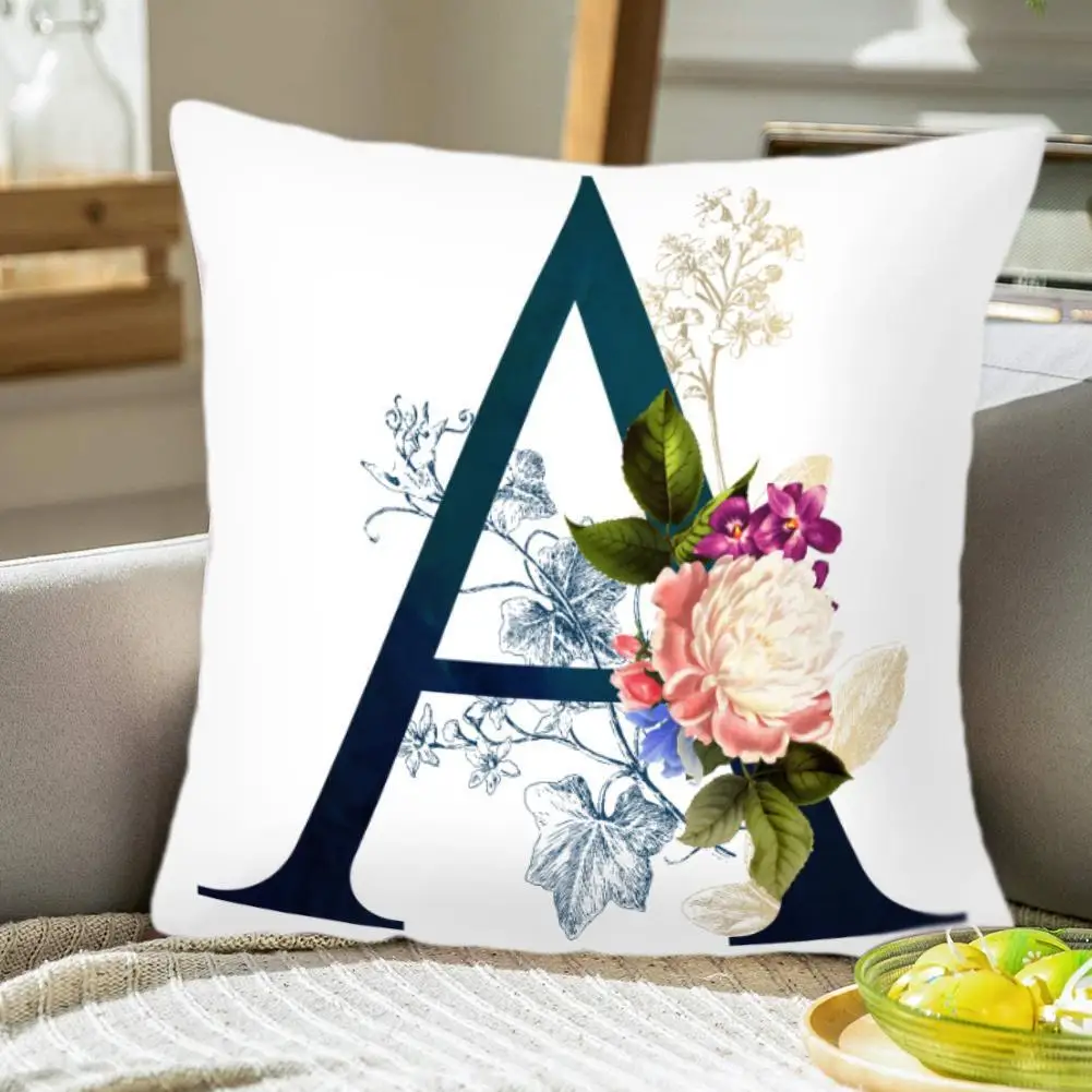Цветочный Подушка с алфавитом крышка свежие цветы Чехол Декоративные Декор