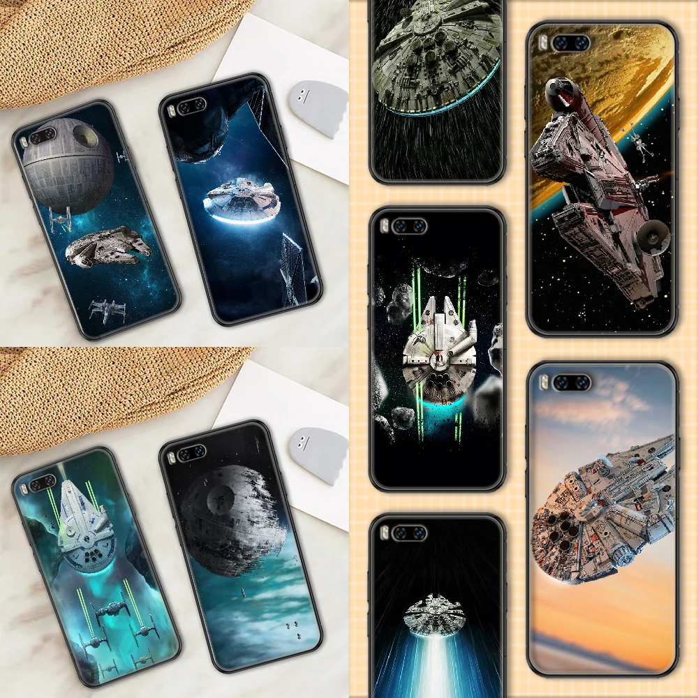 

Star Space Ship Wars Phone case For Xiaomi Mi Max Note 3 A2 A3 8 9 9T 10 Lite Pro Ultra black pretty bumper 3D waterproof art
