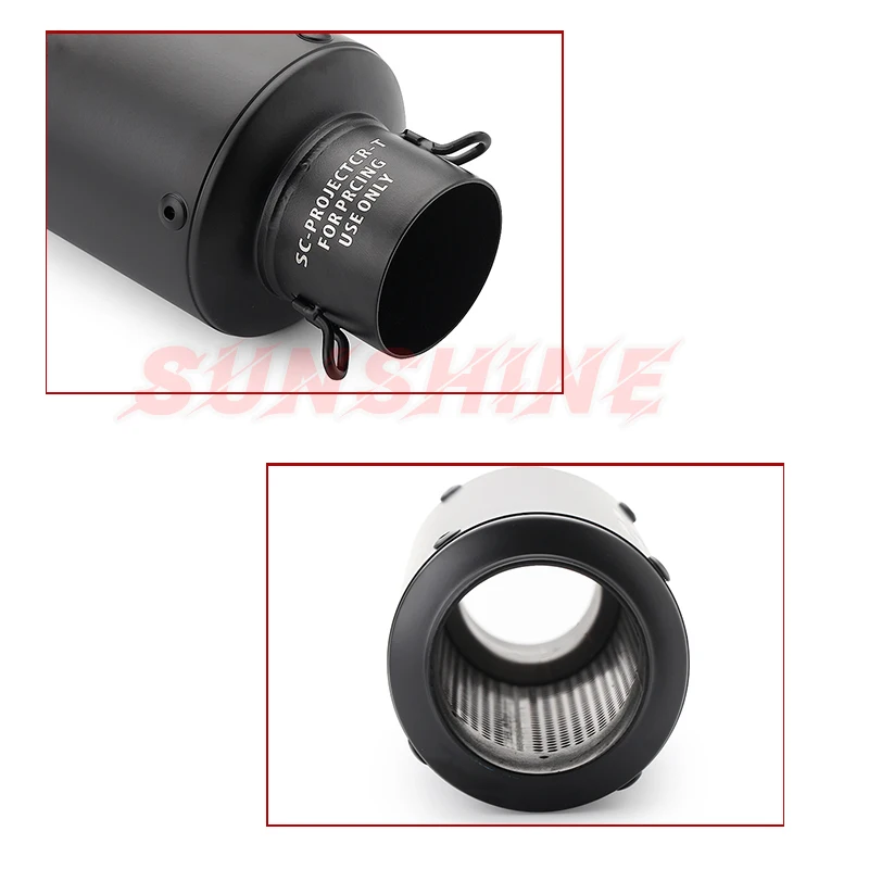 Универсальный 51 мм/60 мм Мотокросс гоночный выхлопной трубы мото питбайк Мотоцикл