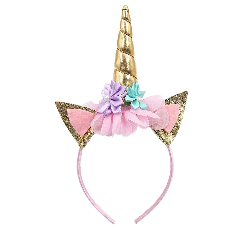 

baby headband for baby 1Pcs Kids cute Party Decorative Flowers Headband Girls Baby cat ears Hair Accessories Hair bands L505912
