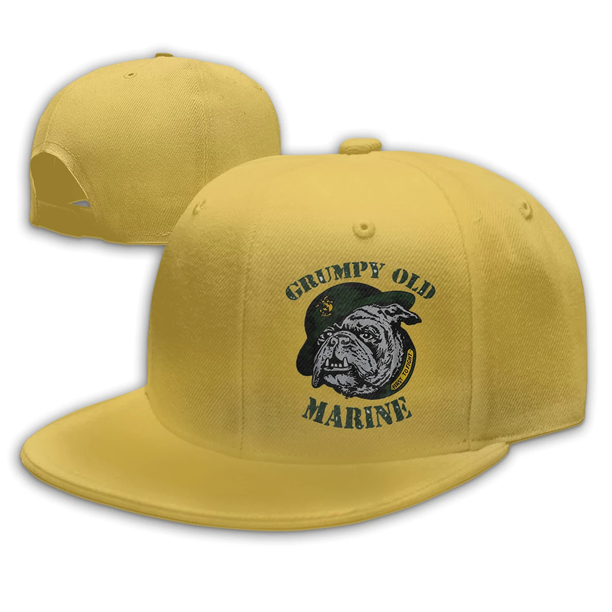 

Grumpy Old Marine Sign mans women's Fashionable breathable Hip hop caps
