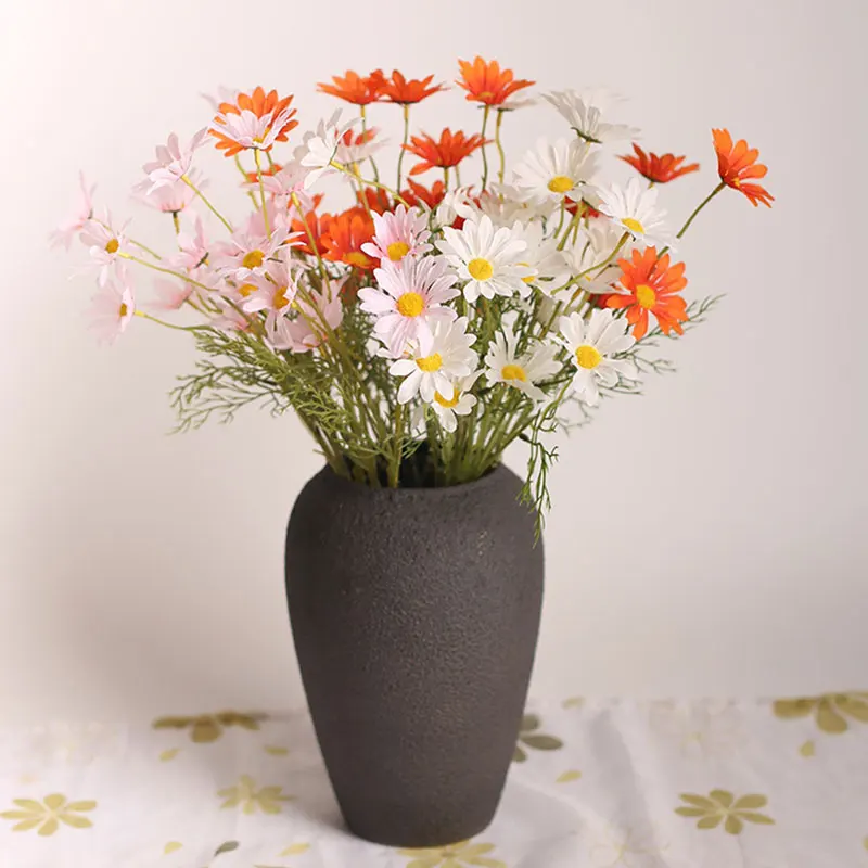 

1pcs Artificial Daisy Silk Small Daisy Fake Flowers White Yellow Purple Simulation Flowers Wedding Bridal Bouquet Home Decor