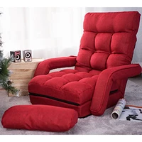 red sofa bed for living room folding lazy chair sofa lounger bed with armrests pillow home furniture