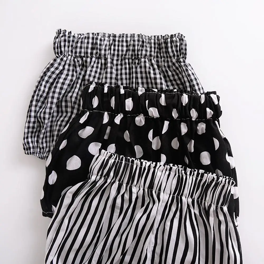 Летние детские шаровары DishyKooker шорты в клетку и полоску брюки из ПП для детей 0 - 3