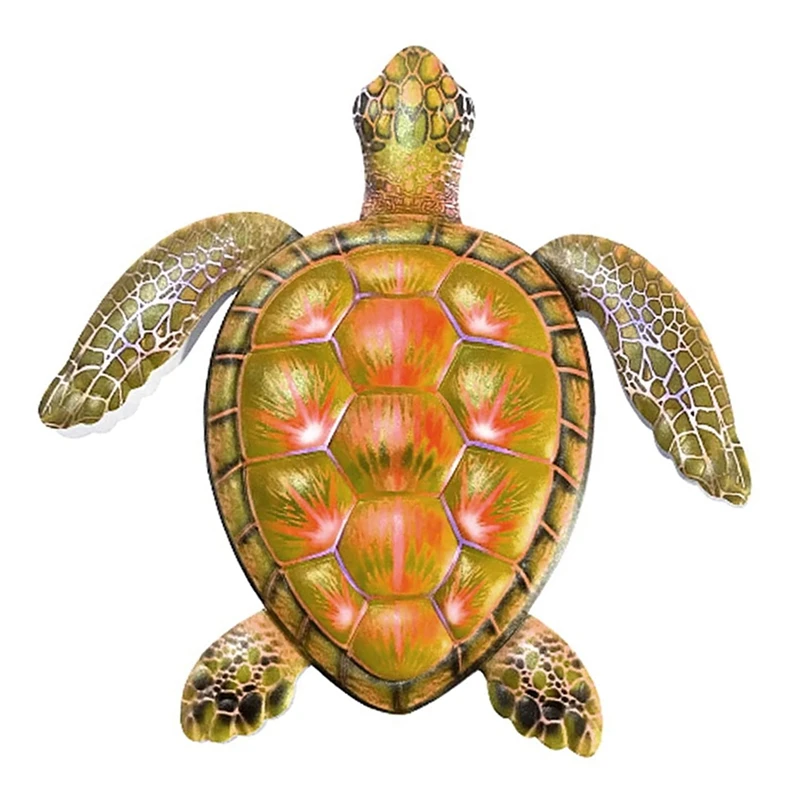 Садовые статуи морская черепаха настенное искусство металлическая настенная