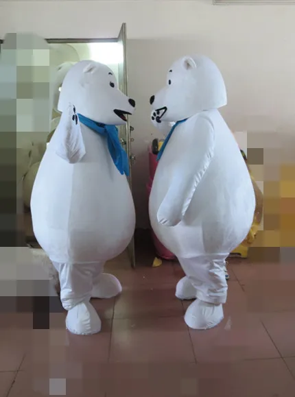 

Polar Bear Mascot Costume Suits Cosplay Party Game Dress Outfits Clothing Advertising Promotion Carnival Halloween Adults