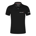 Новинка 2022, мужская рубашка-поло McLaren с короткими рукавами, летние популярные спортивные дышащие удобные модные хлопковые повседневные топы, одежда