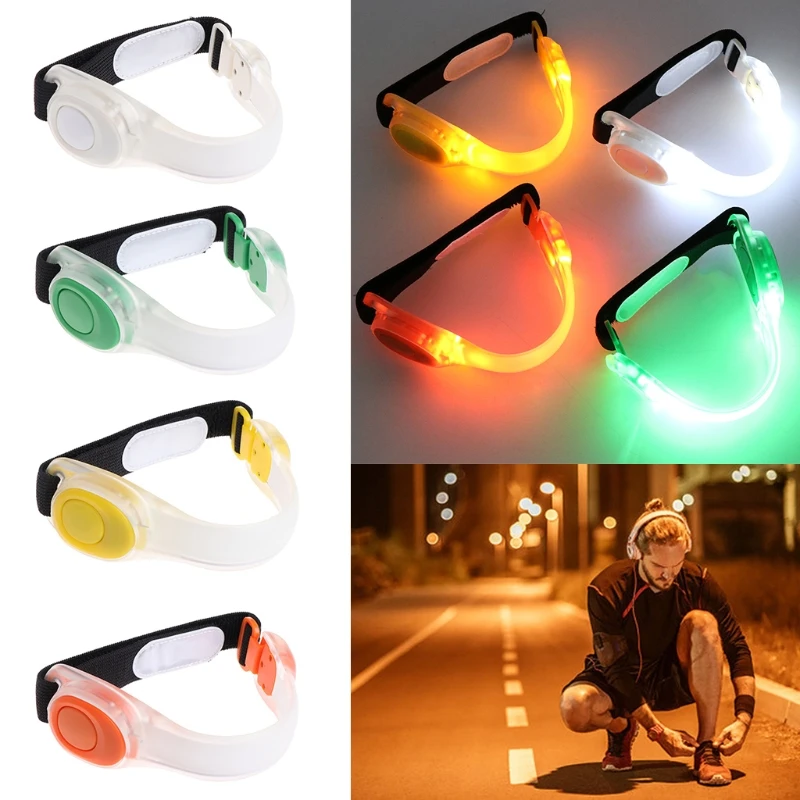 

Night Cycling Running LED Armband Light Safety Warn Reflective Belt Arm Strap