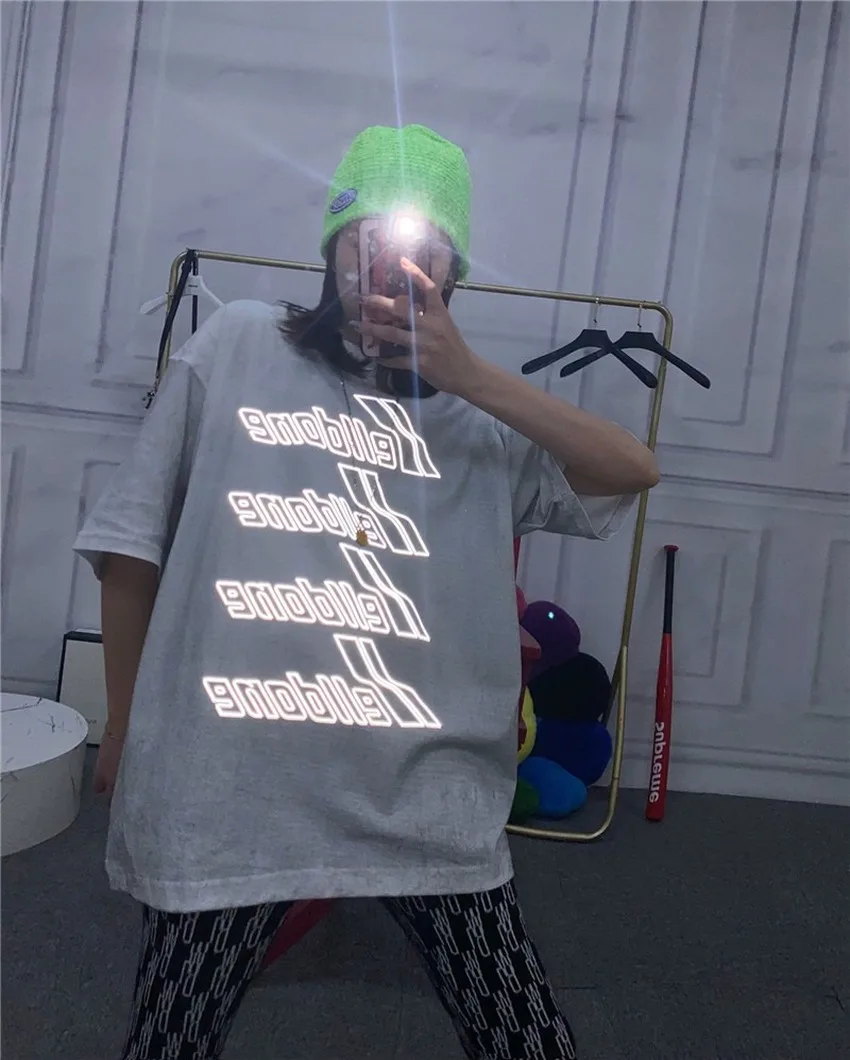 

Reflection Welldone T-shirt Men Women Fashion Summer Style We11done T shirts Tops Tee harajuku men clothing