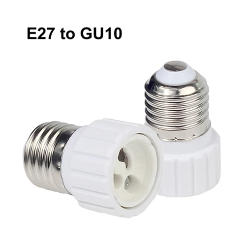 E27 to GU10 B22 G9 E27 E14 E40 светильник в розетку удлинитель держатель переходник Базовая лампа пластик новая лампа светодиодный винт розетки фитинг конвертер - Тип основания: E27 to GU10