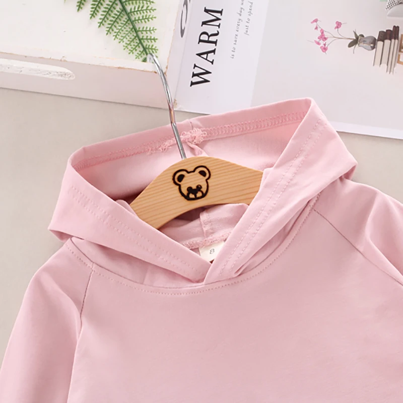 

2019 2PCS Newborn Baby Girls Clothes Autumn New Baby Girl Clothes Set cotton Long Sleeve Hooded Sweatshirt Tops+Pants Suits