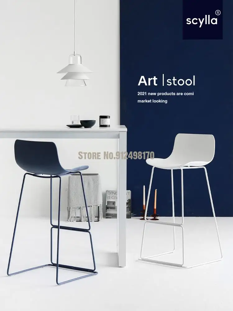 Bar Stools Modern Minimalist Home Nordic Chairs Backrest Creative High | Мебель