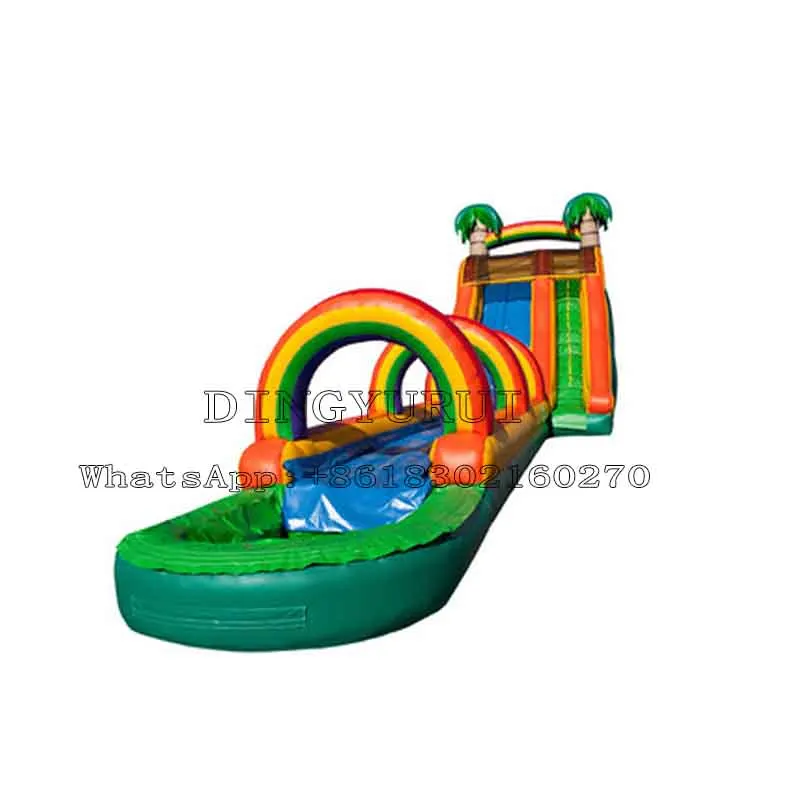 

Outdoor PVC Tarp Inflatable Water Slide with Long Slideway