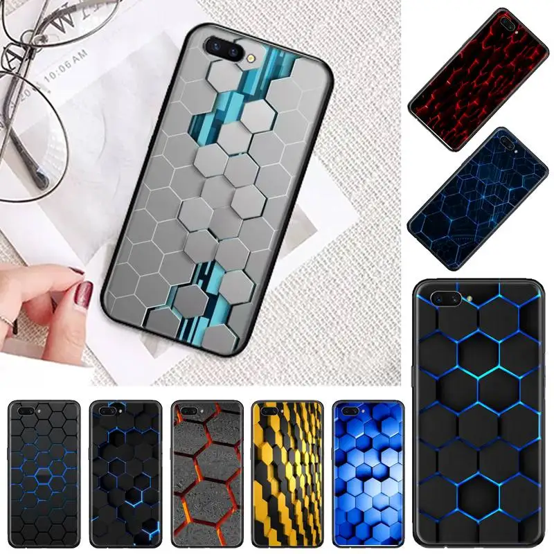 

Hexagonal lattice cool IT Phone Case For OPPO A ax 3 5 3 37 57 59 37 73 75 83 71 2018 11 1k s PRO Cover Funda Shell Coque Capa