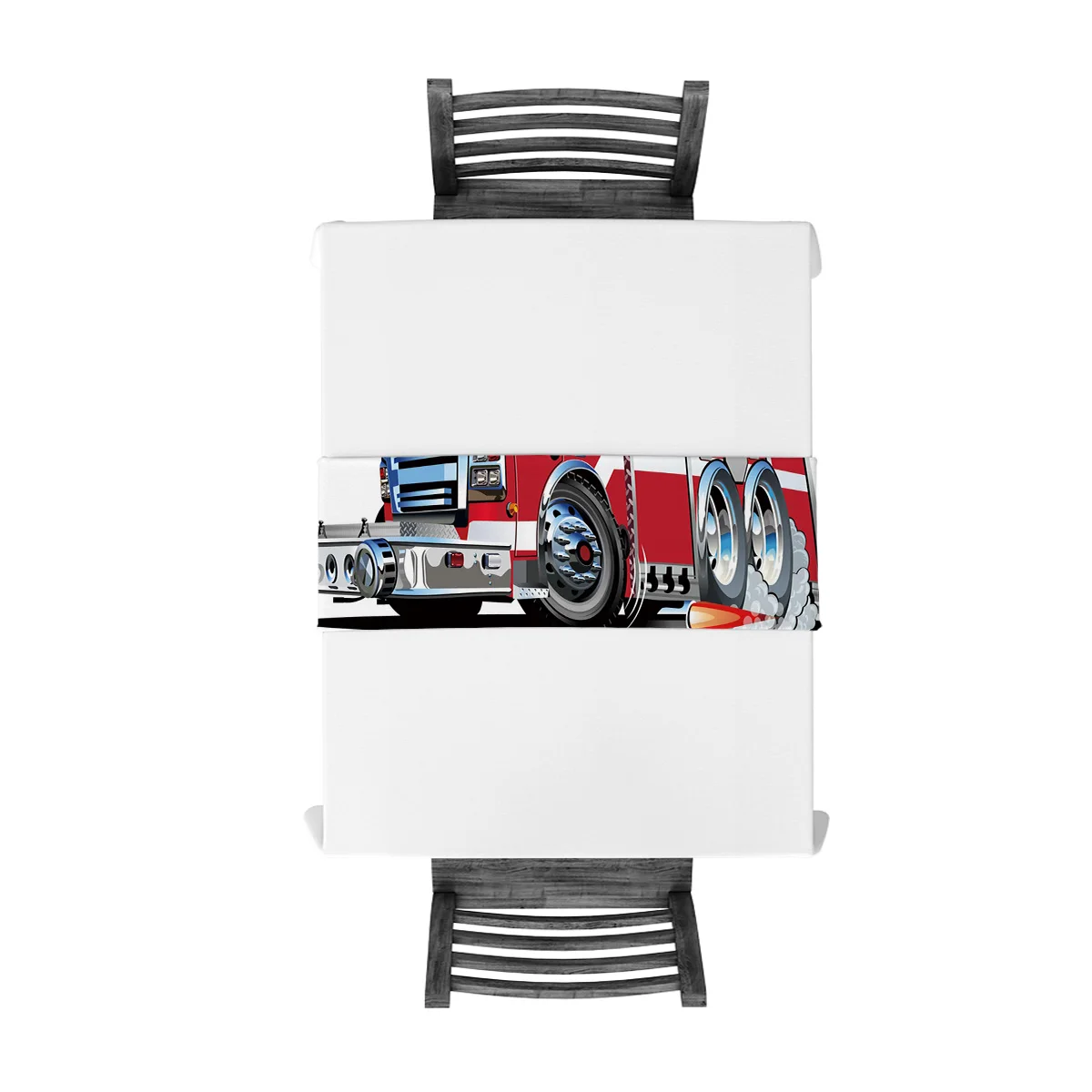 Настольные бегуны пожарная машина мультфильм современный стол кровать бегун