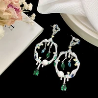 funmode fashion design big design pendant earrings for women big luxury pendant earrings for women wholesale fe326