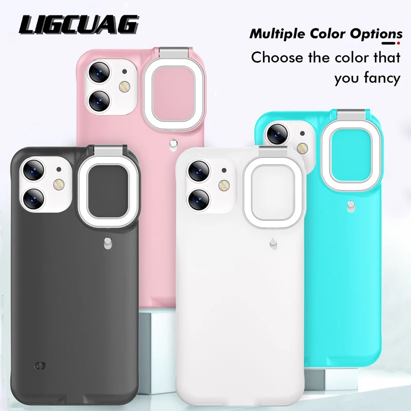 

Beauty Flash Light Phone Case For iPhone 12 12Pro 12ProMAX Case For iPhone 11pro 11pro Max with Lights Flash Cover