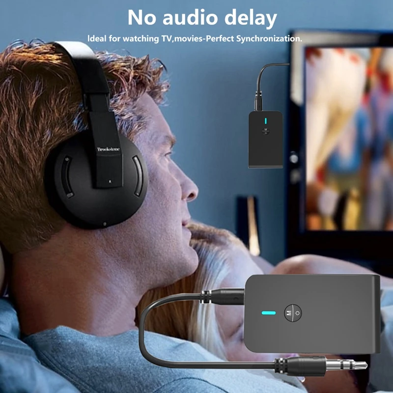 

Bluetooth 5.0 Receiver Bluetooth o Adapter Transceiver 2 in 1 Adapter for o Phone Headset Computer