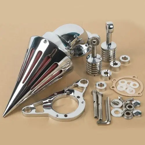 Мотоцикл Алюминиевый Спайк Воздухоочиститель фильтр для Harley Cross Bones Softail Rocker 2008 2009
