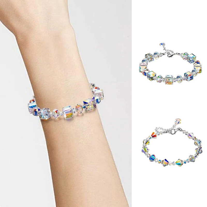 

Геометрический многоугольник, изысканная Геометрическая модель, квадратный браслет для девушек, теннисные браслеты, ювелирные изделия