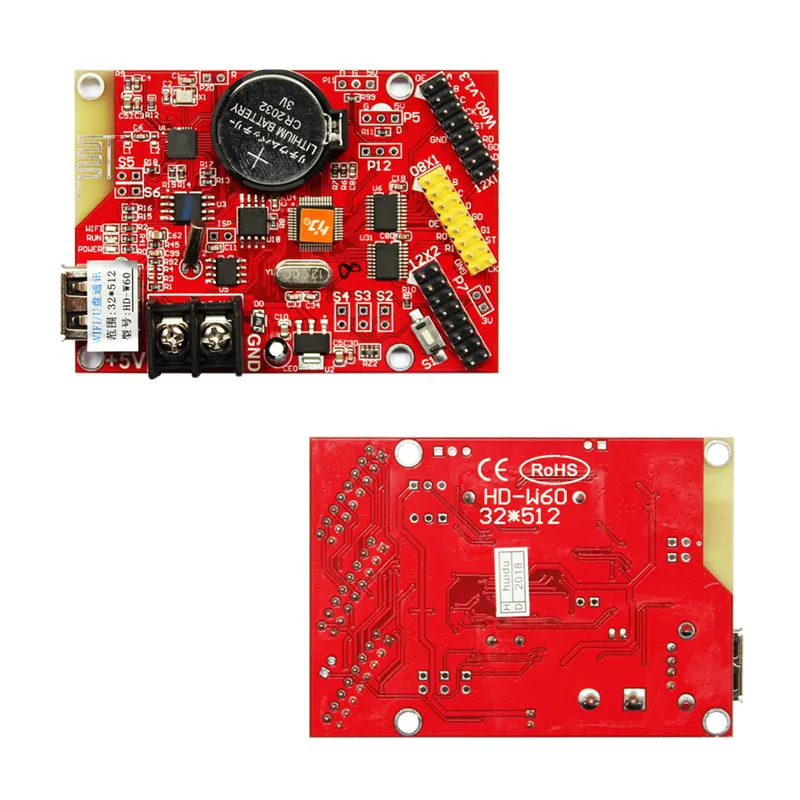 Huidu HD W60 светодиодный дисплей контроллер wifi карта p10 программируемая прокрутка