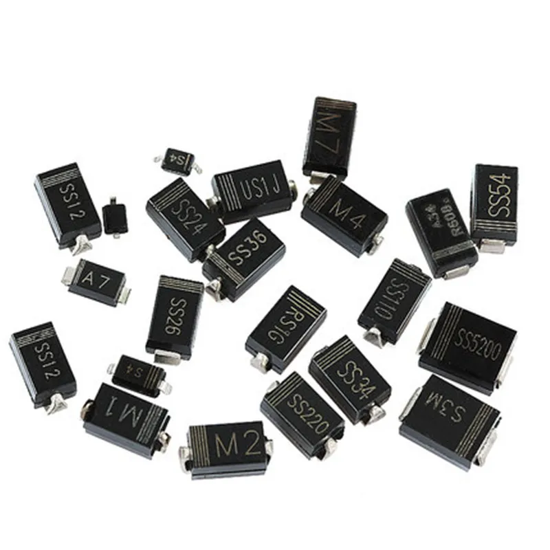 100 шт. SMA выпрямительный диод 1N5819 SS14 1N5822 SS34 SR160 SS16 1N5817 SS12 SR1100 SS110 SR360 SS36 SR240 SS24 SR2100 SS210