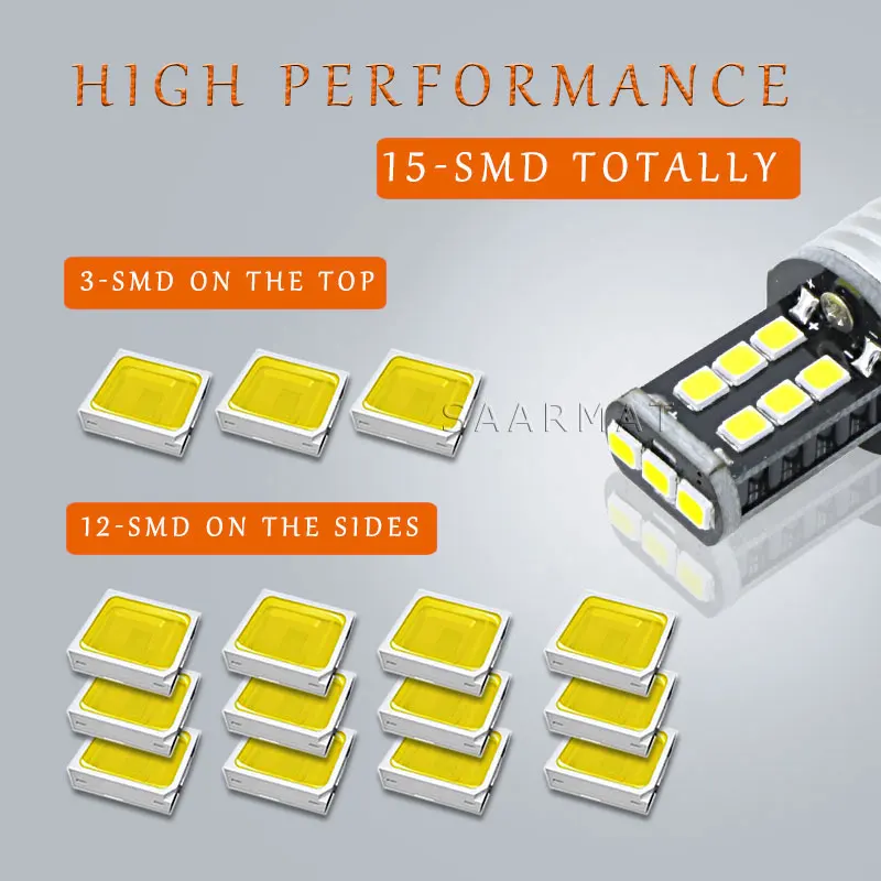 Светодиодная CAN-шина высокой мощности задсветильник T15 W16W для VW Polo Golf 4 5 7 6 3 Beetle Passat