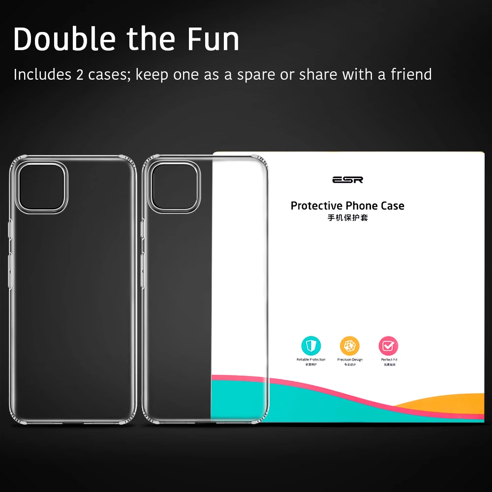 ESR Прозрачный чехол для Google Pixel 3 3a 4 XL прозрачный мягкий ТПУ ультра легкий бампер чехол для Google Pixel 3XL 3a XL 4XL