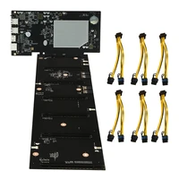 eth hsw2 btc mining motherboard 6 cards pcie x16 graphics slot 70mm ddr3 so dimm ram msata usb 2 0 with 6 power cords