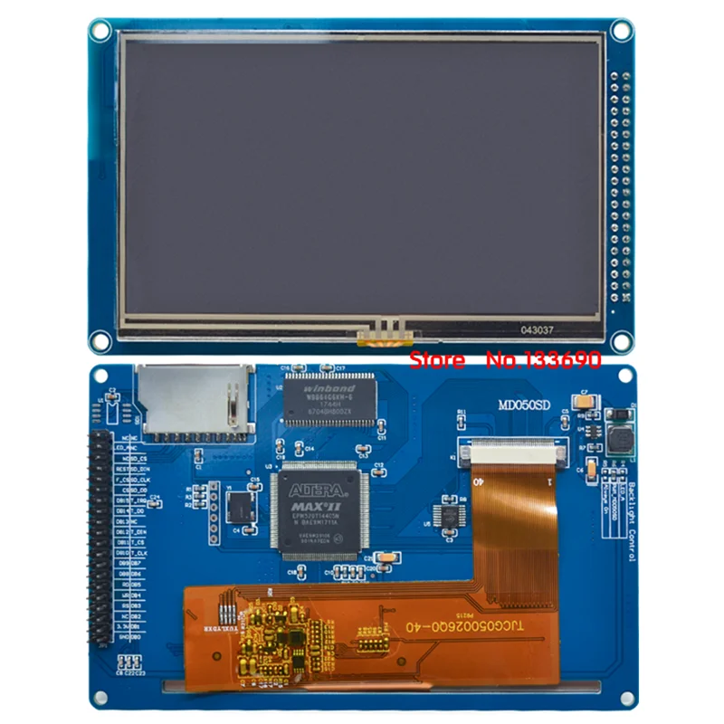 5-дюймовый сенсорный ЖК-модуль TFT MD050SD промышленного иммунитета с использованием