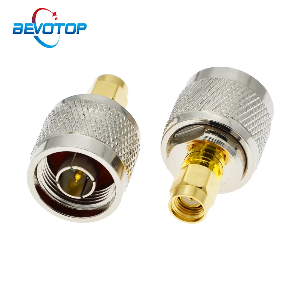 

10 PCS/lot RP-SMA Male Plug to N Male Plug Adapter RF Coax Connector Straight