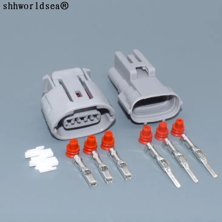 

shhworldsea 3 Pin 2.2mm 6188-0282 6189-0443 Female Male Alternator Connector Electrical Headlight Socket For Toyota Lexus