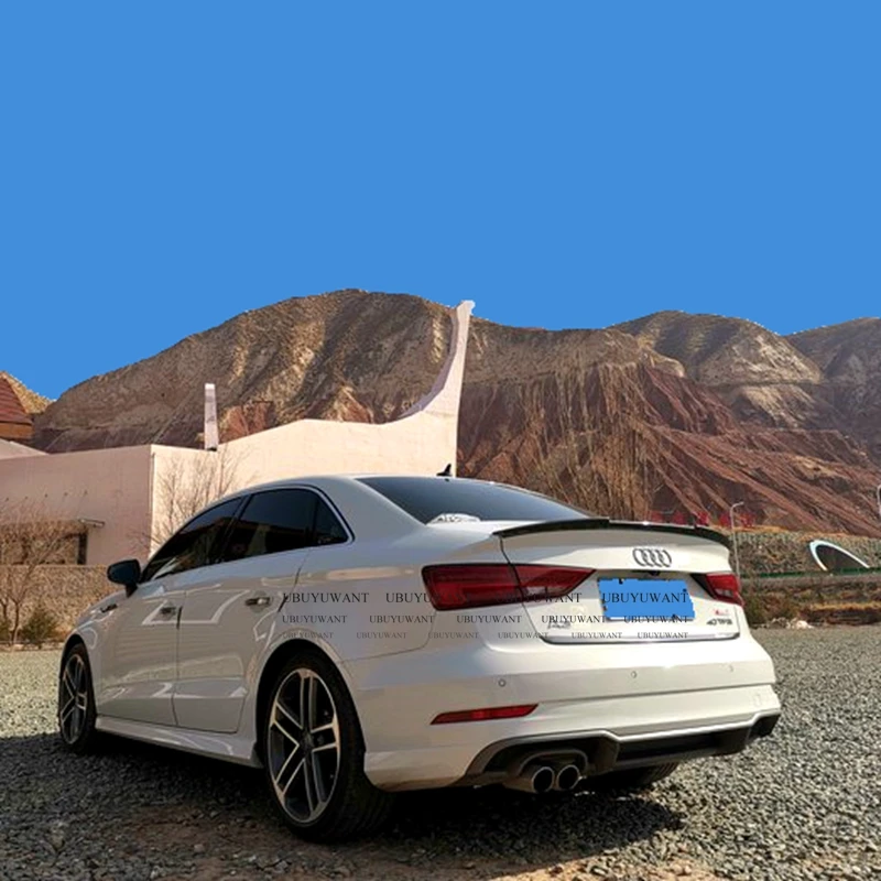 For Audi A3 Sedan 2014 2015 2016 2017 2018 S3 Spoiler ABS Material Primer Color Tail Wing Decoration Rear Trunk Car Spoilers | Автомобили