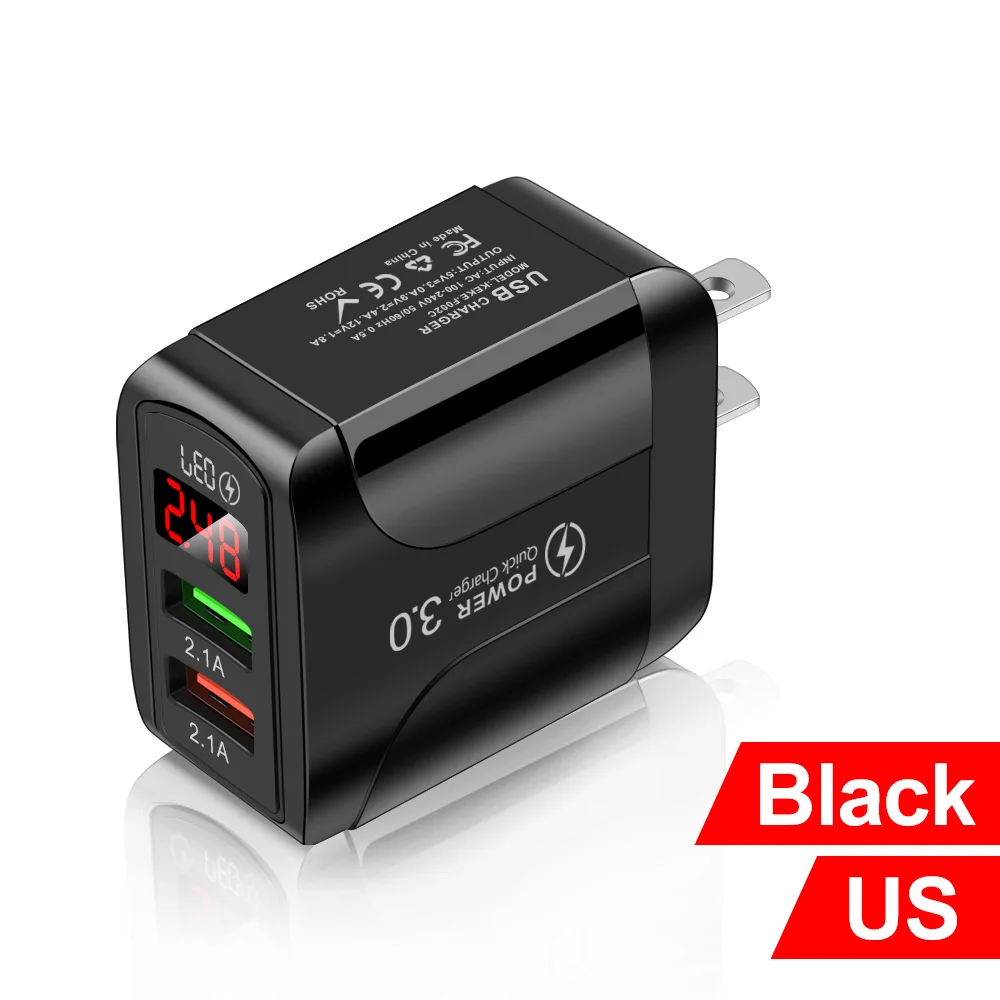 Быстрая зарядка 3 0 USB зарядное устройство настенное Зарядка адаптер QC для iPhone 12 13