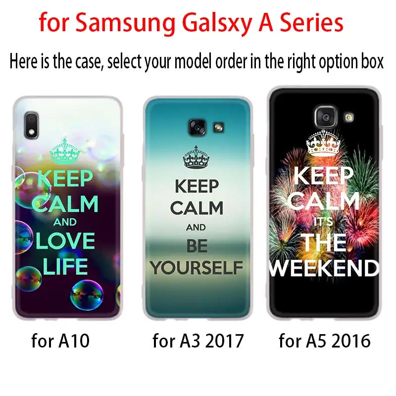 Case For Samsung Galaxy A10 A11 A20E A31 A40 A41 A40S A10S A51 A3 A5 A7 A8 Plus 2016 A207 A2018 CORE Soft keep calm love allah | Мобильные