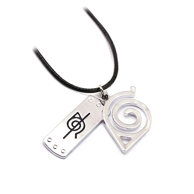 Necklace Lady Classic Anime Peripheral Naruto Leaf Logo Keychain Pendant Men's Gift long necklace boyfriend gift |